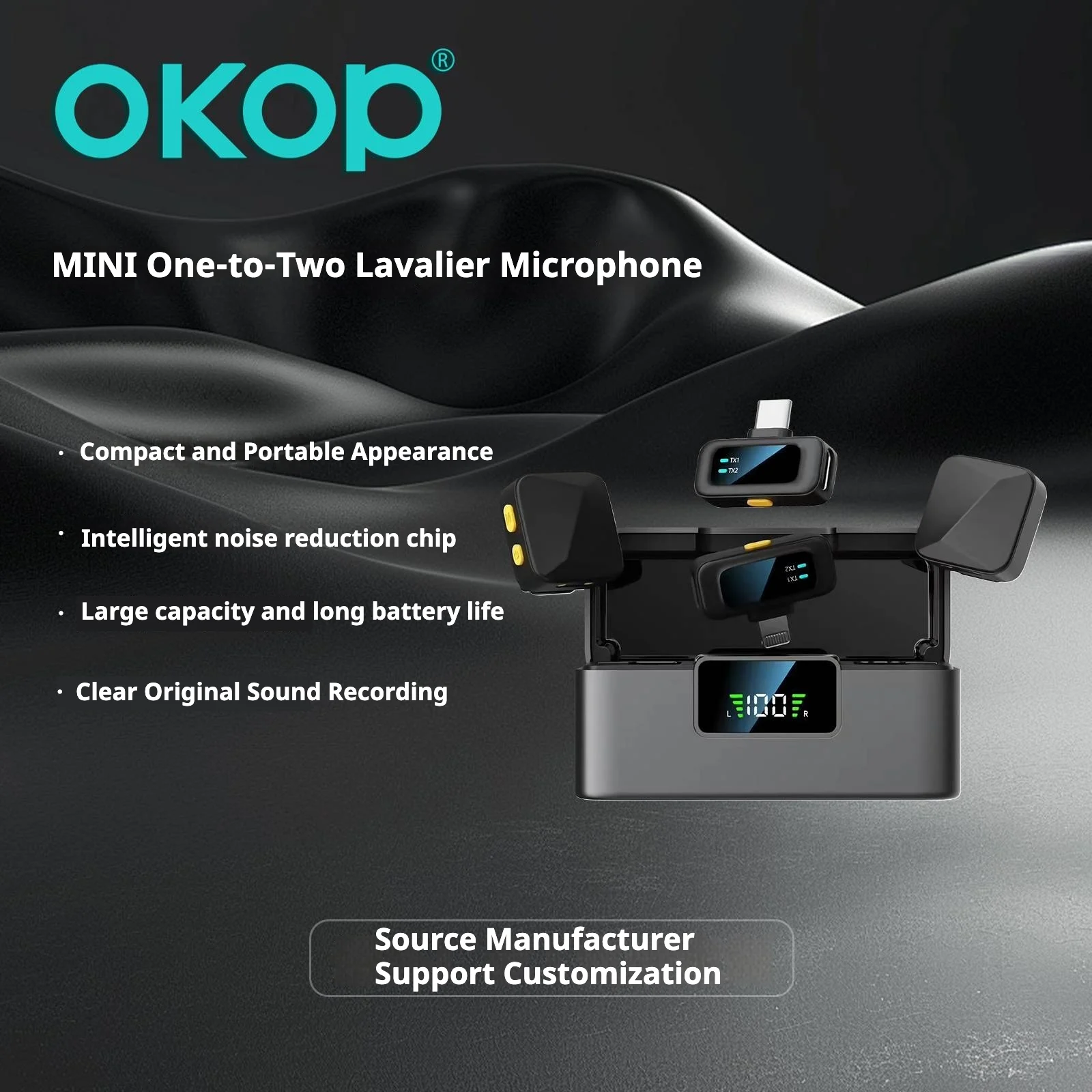 Kp-m120 Best-selling Wireless Lavalier Microphone New Model For Vlogs Livestreaming… — image 2