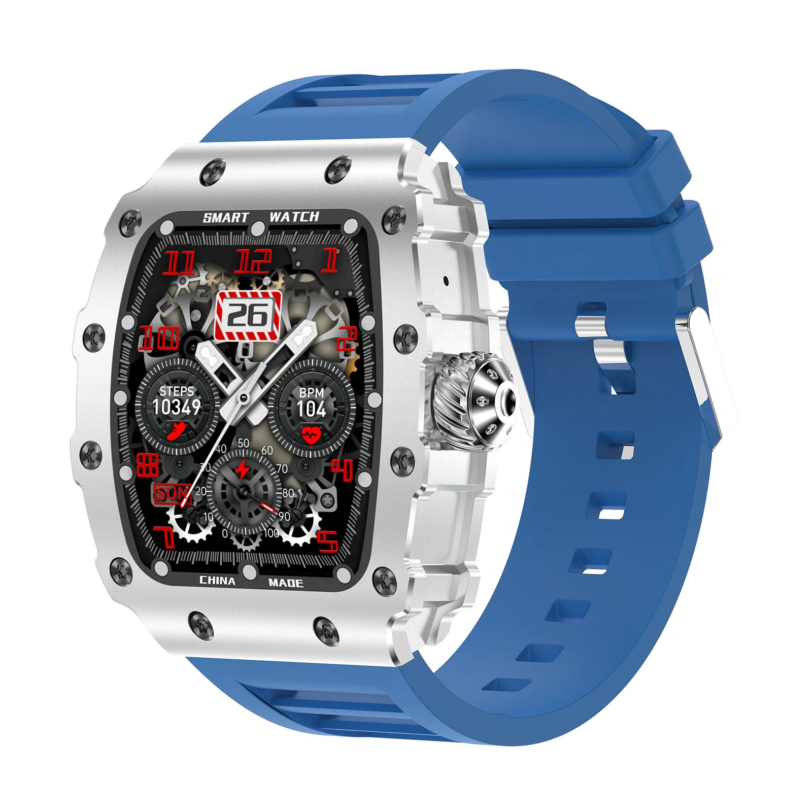 Kp-s100 Smartwatch Heart Rate Blood Pressure Monitoring Bluetooth Calling Sports… — image 5