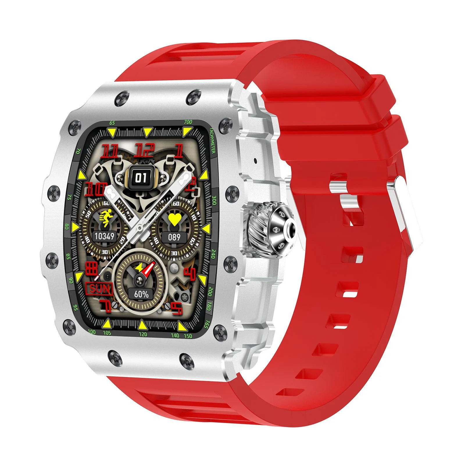 Kp-s100 Smartwatch Heart Rate Blood Pressure Monitoring Bluetooth Calling Sports… — image 3