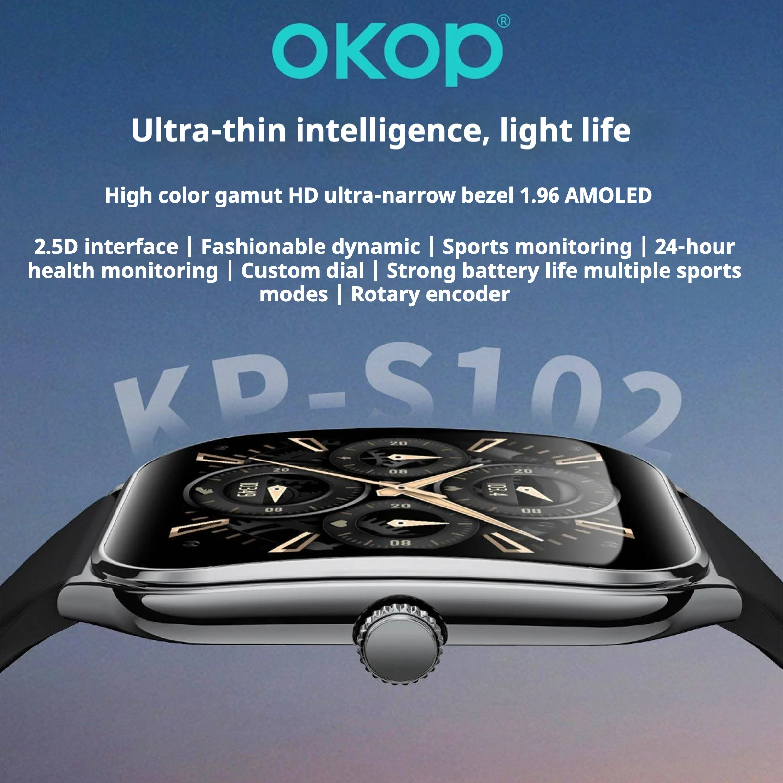 Kp-s102 Best Selling Smartwatch Bluetooth Calling Blood Pressure Monitor Pedometer… — image 4