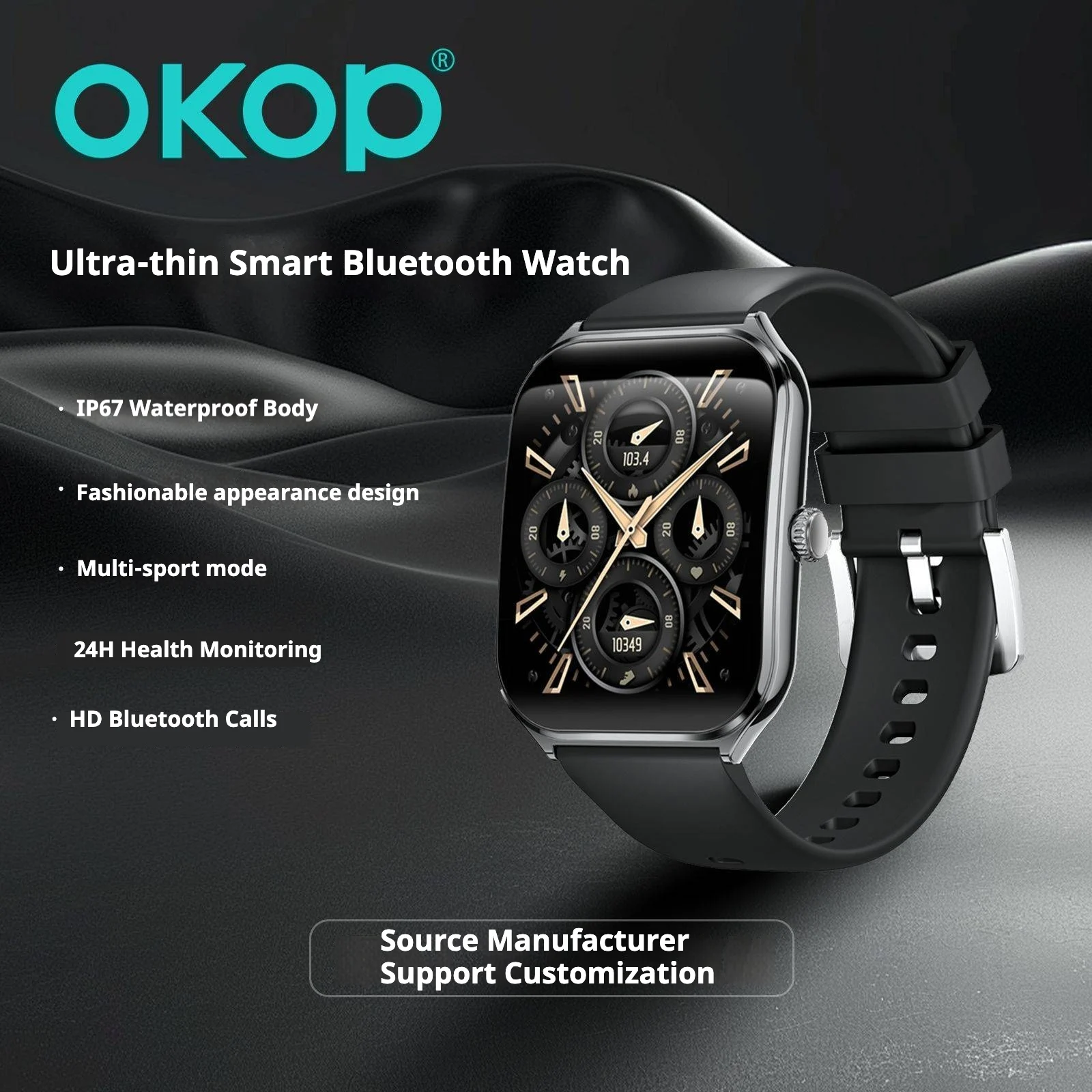 Kp-s102 Best Selling Smartwatch Bluetooth Calling Blood Pressure Monitor Pedometer… — image 3