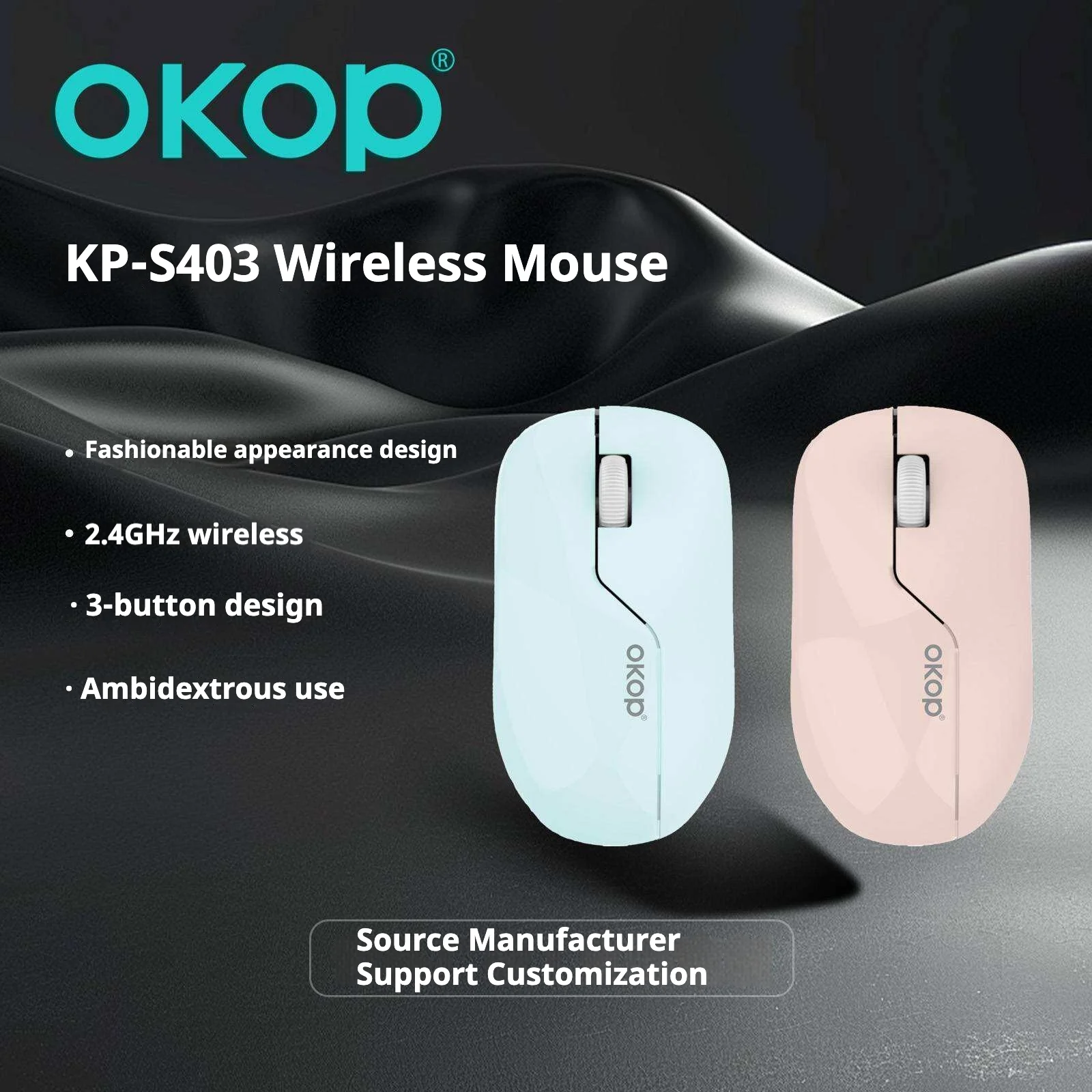 Kp-s403 Wireless Mouse Stylish Silent 2.4g Ergonomic Design Compact Suitable For… — image 7