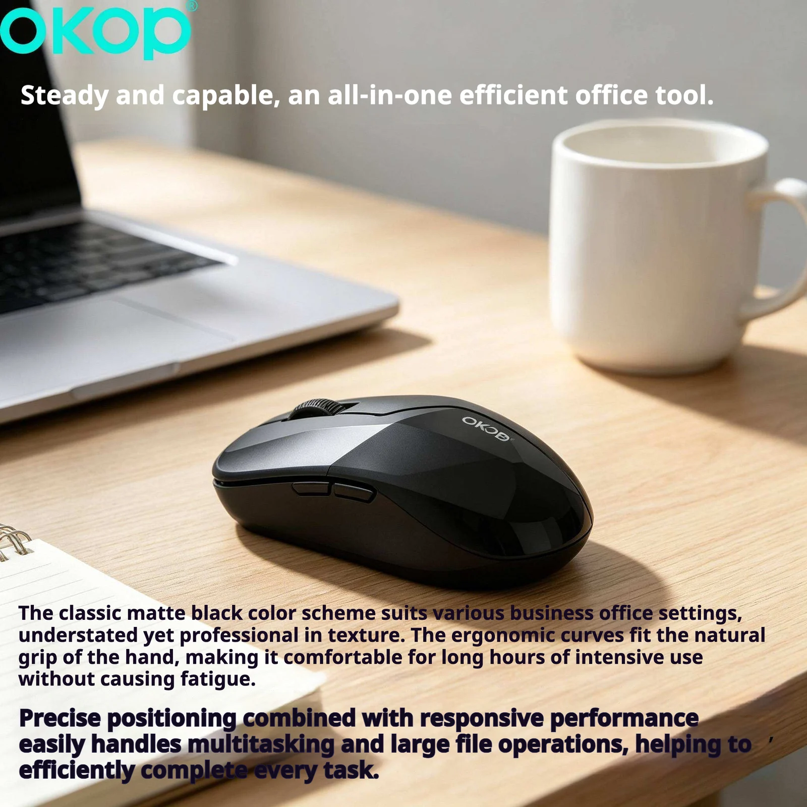 Kp-s403 Wireless Mouse Stylish Silent 2.4g Ergonomic Design Compact Suitable For… — image 2