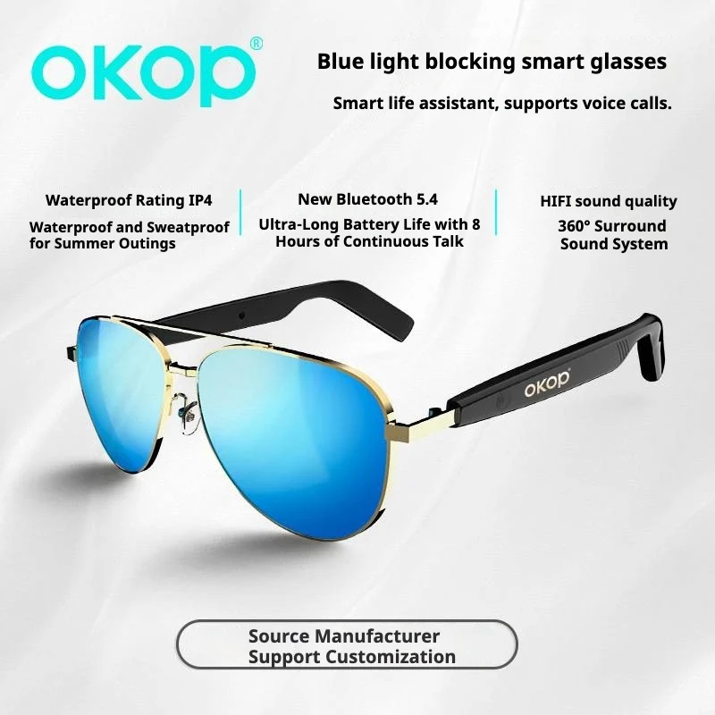 Kp-y101 Smart Bluetooth Glasses Waterproof Sweatproof Headset Voice Calls Blue Light… — image 5