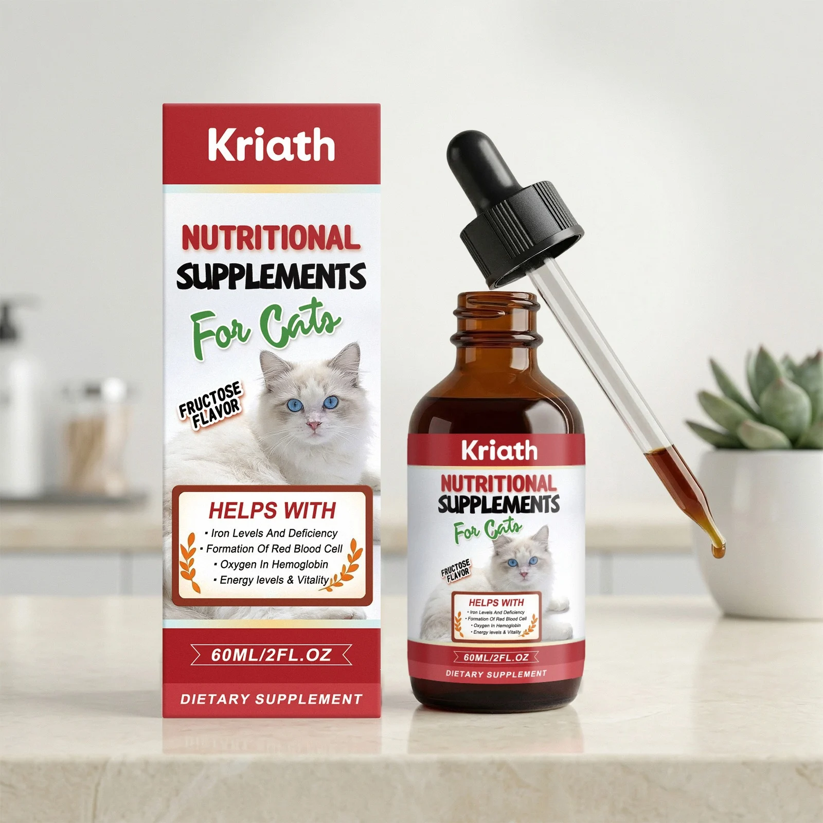 Kriath Cat Nutritional Supplement Drops A Daily For Cats To Provide Variety Of… — image 4