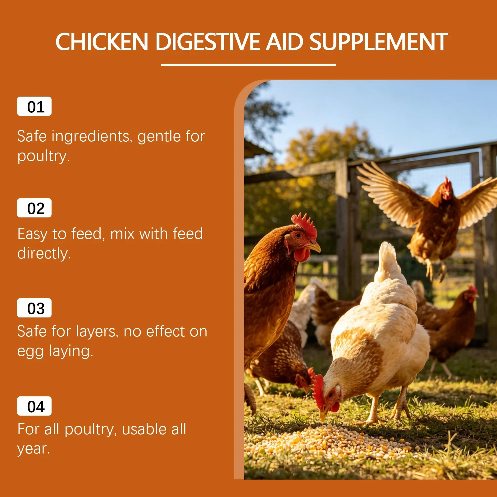 Kriath Chicken Care Supplement Nutritional And Healthy Pet Feed Additive Promotes… — image 4