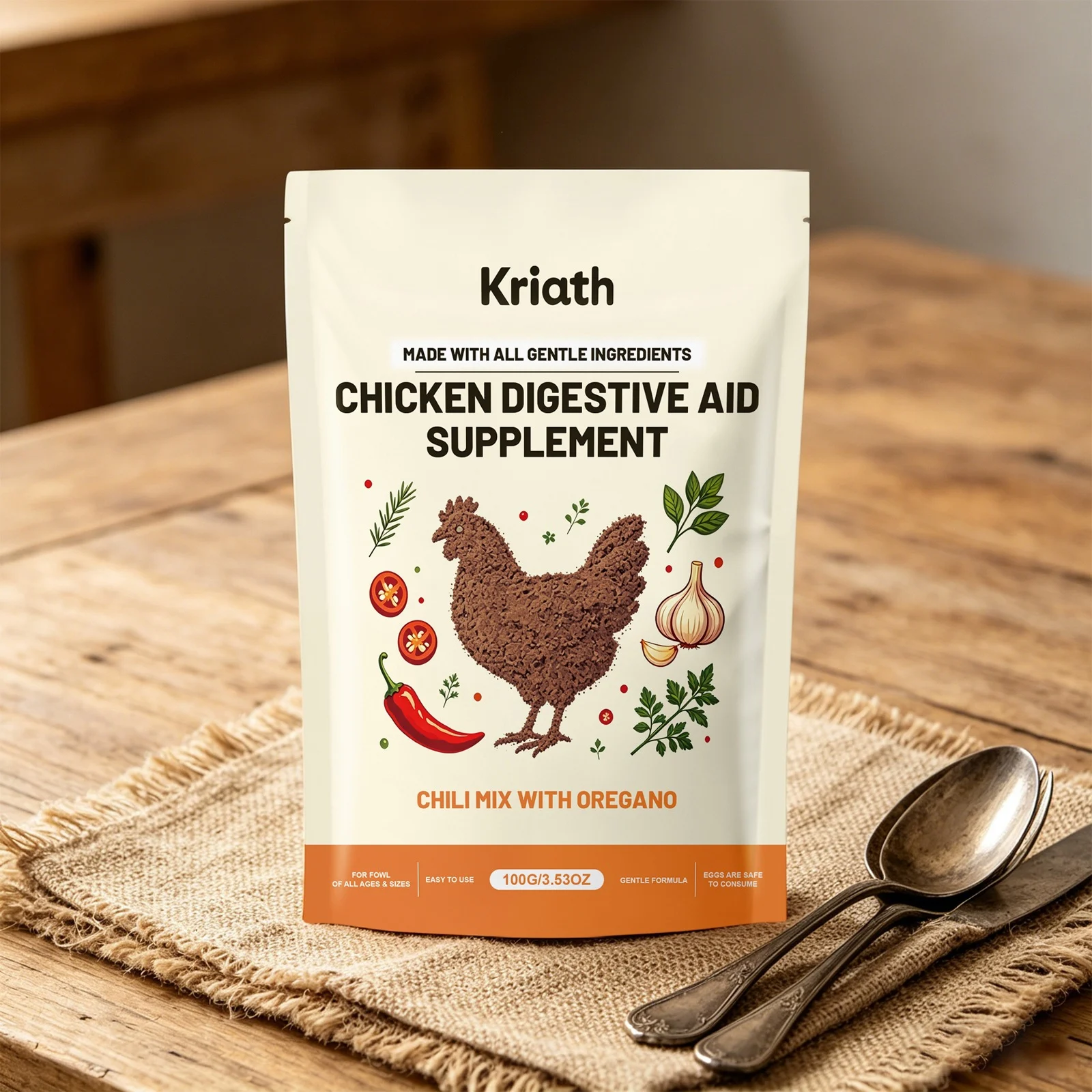 Kriath Chicken Care Supplement Nutritional And Healthy Pet Feed Additive Promotes… — image 2