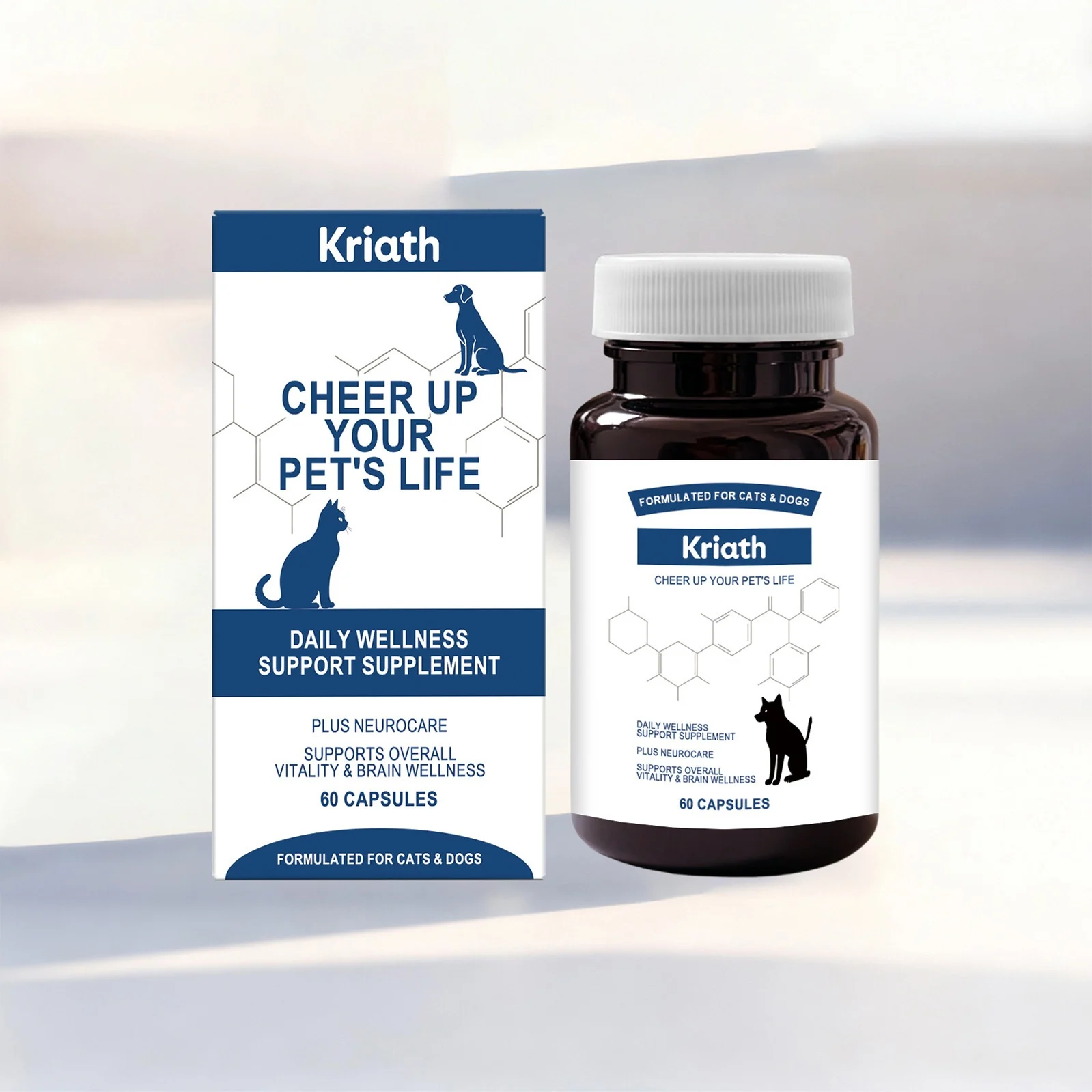 Kriath Pet Care Supplement Capsules With Mild Ingredients Suitable For Cats And Dogs… — image 1