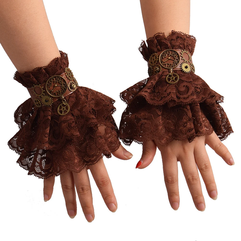 Lace Gear Steampunk Gothic Cuff — image 1