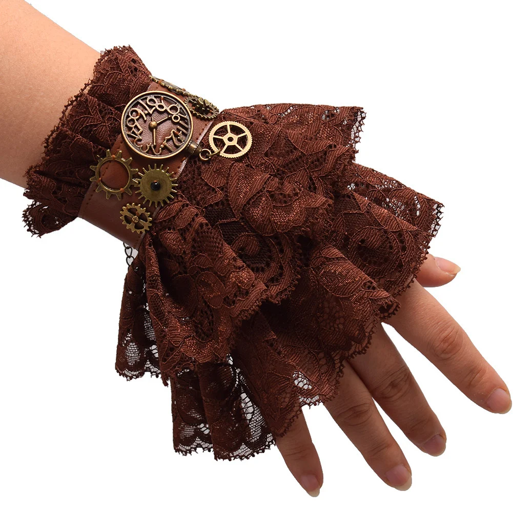 Lace Gear Steampunk Gothic Cuff — image 2
