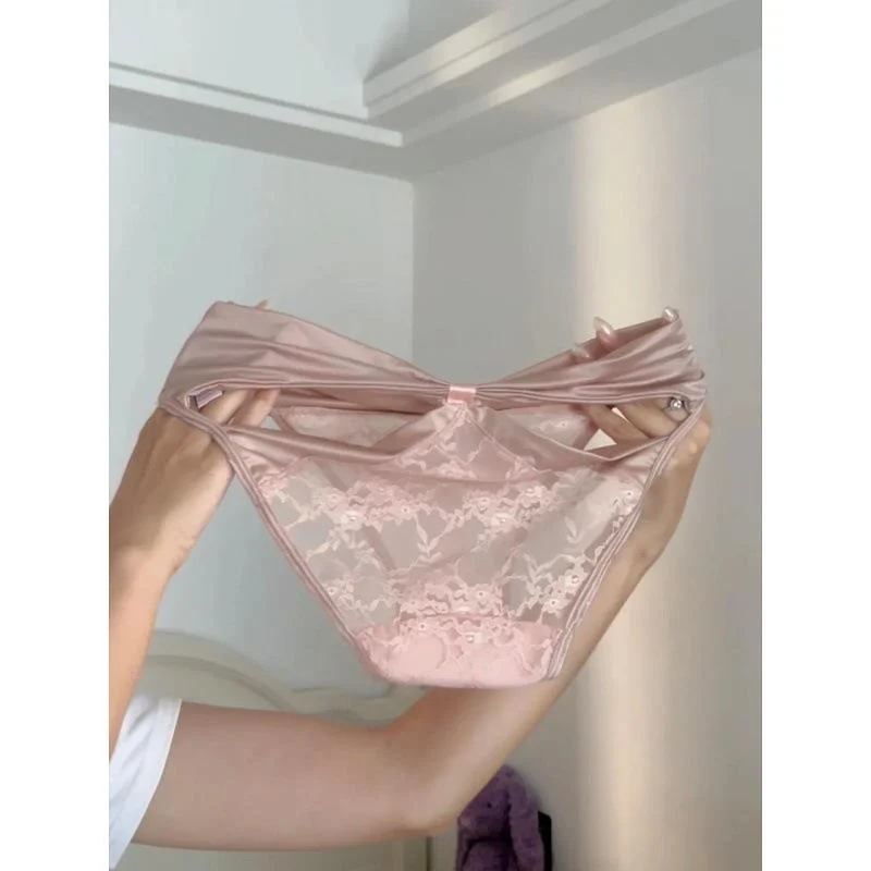 Lace Panties For Women Satin-comfort Hollow-out Briefs — image 4