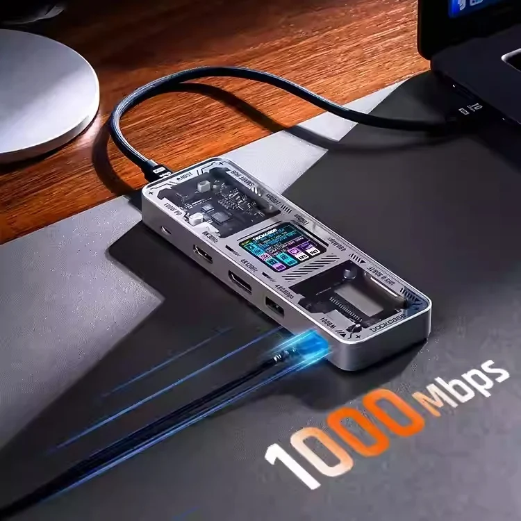 Laptoptab HDMI Mirroring 8K Conversion Gigabit Ethernet Port USB Docking Station — image 5