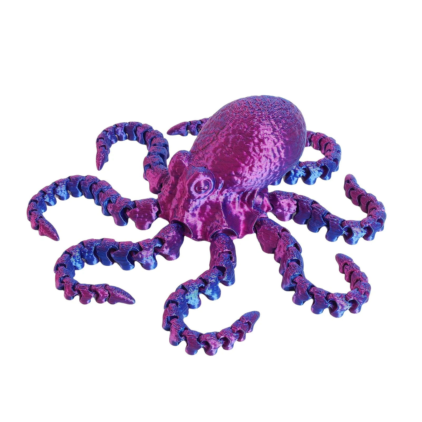 Large 3D Printed Articulated Octopus, Flexible Joint Octopus Fidget Figure, Colorful… — image 5