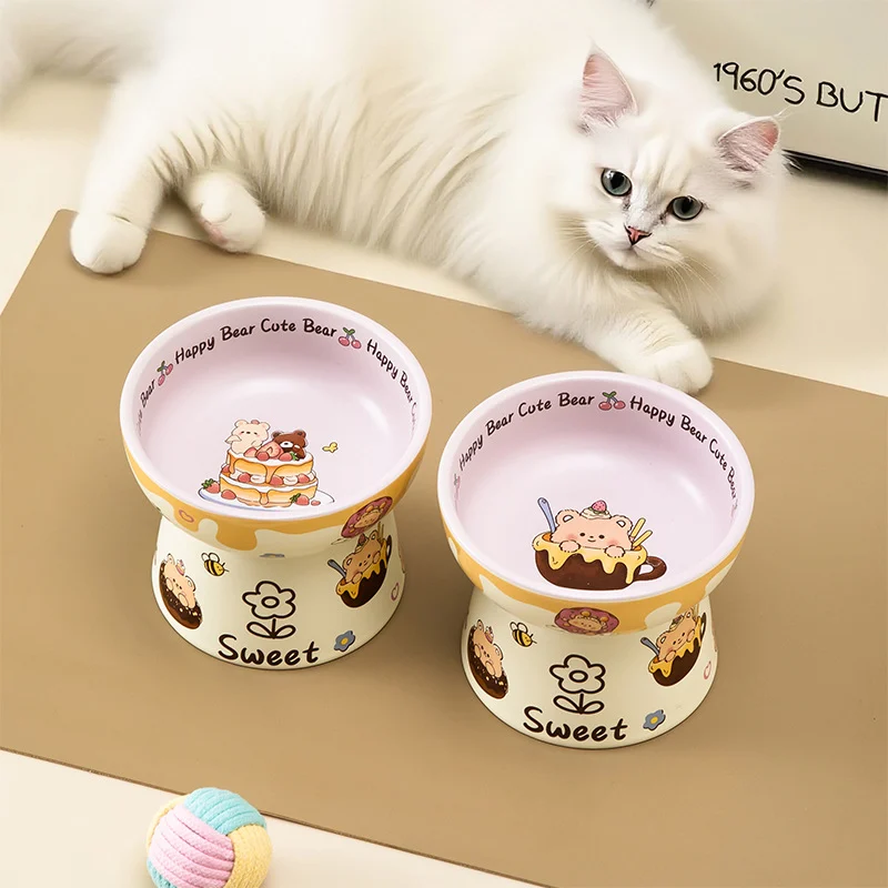 Large-caliber Ceramic Pet Bowl With Neck Support — image 6