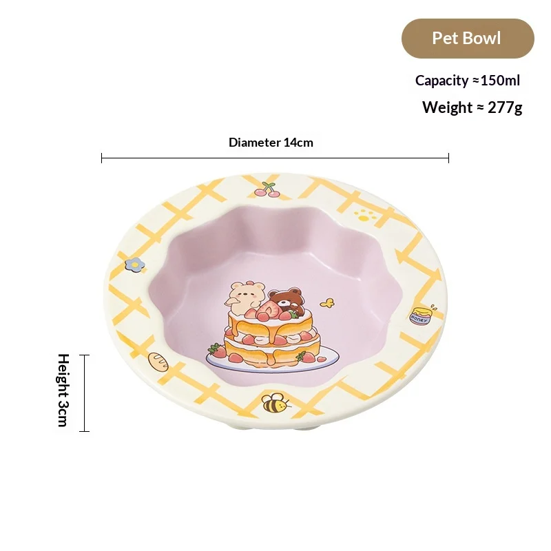 Large-caliber Ceramic Pet Bowl With Neck Support — image 4