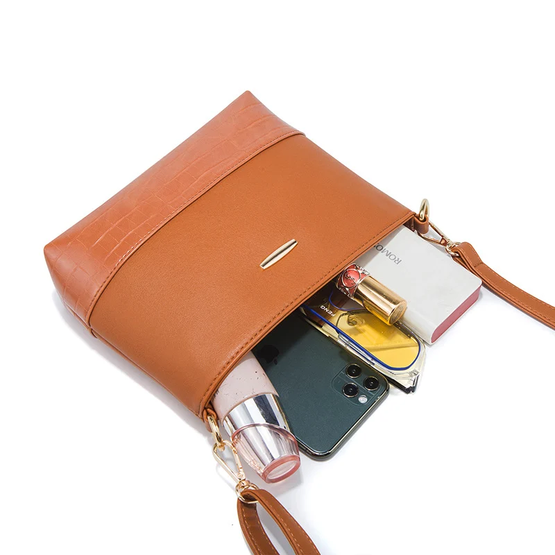 Large-capacity Crocodile-print Handbag And Crossbody Bag Four-piece Set — image 6