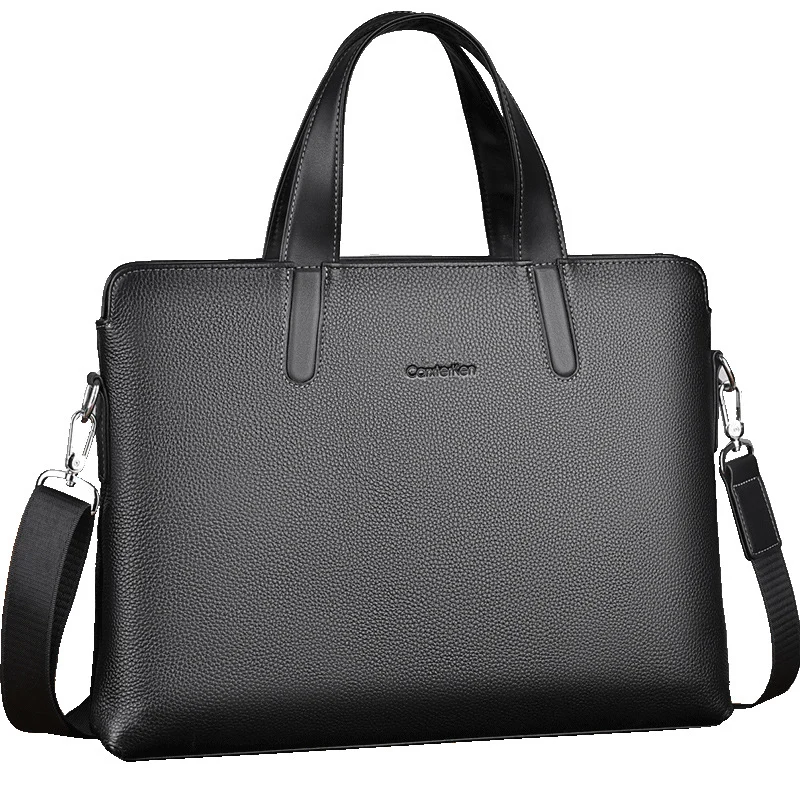 Large-capacity Crossbody Leather Briefcase — image 4