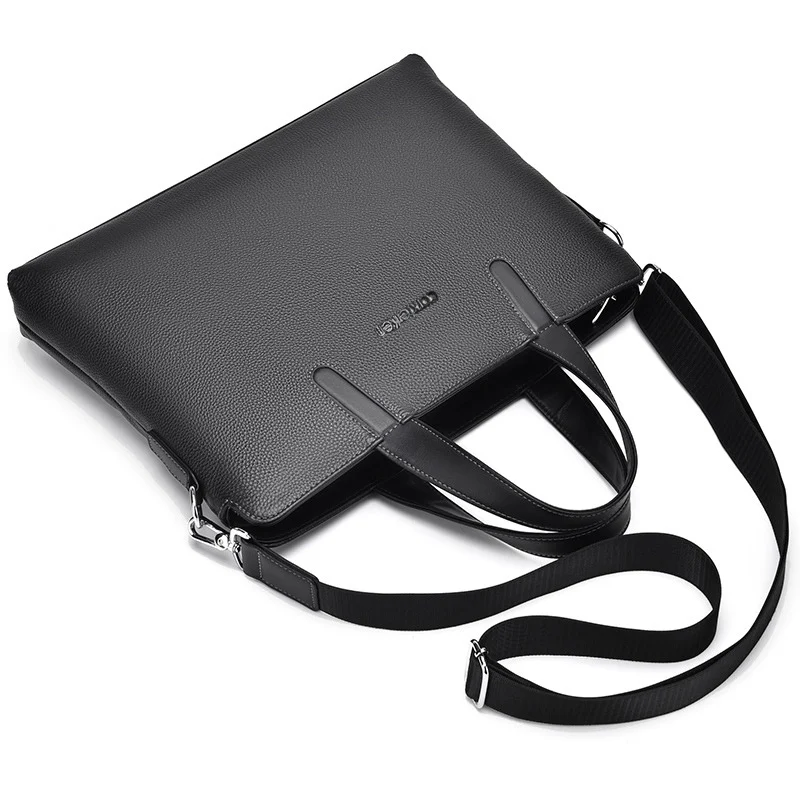 Large-capacity Crossbody Leather Briefcase — image 5