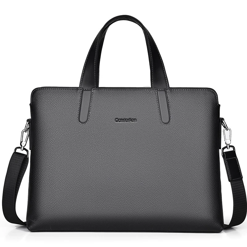 Large-capacity Crossbody Leather Briefcase — image 6