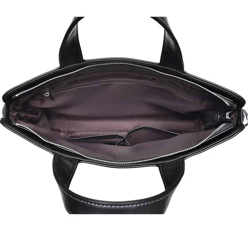 Large-capacity Crossbody Leather Briefcase — image 3
