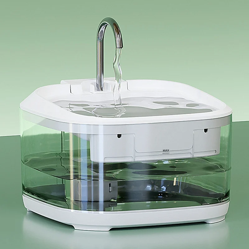 Large Capacity Fully Transparent Automatic Circulating Filtered Pet Water Fountain — variant image