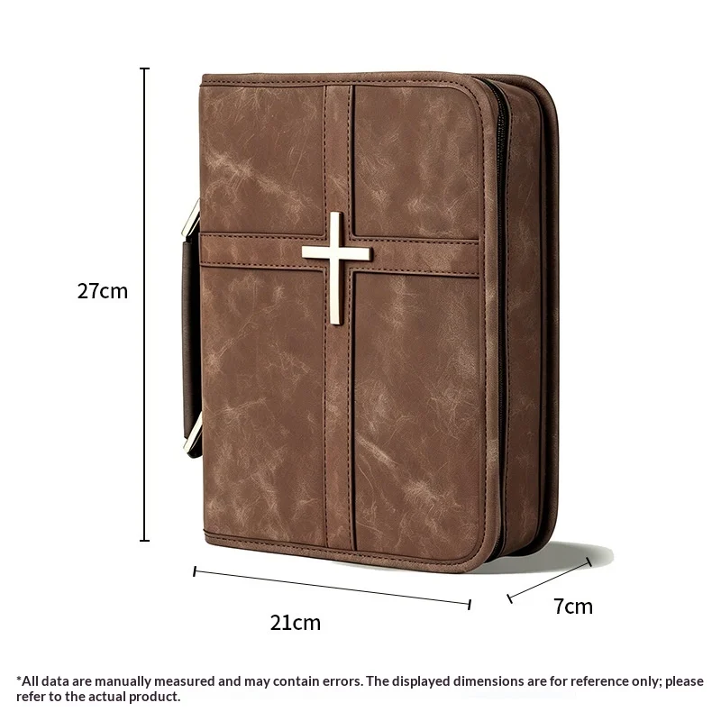 Large-capacity Multi-compartment Prayer Book Cover PU Scripture Storage Bag — image 8