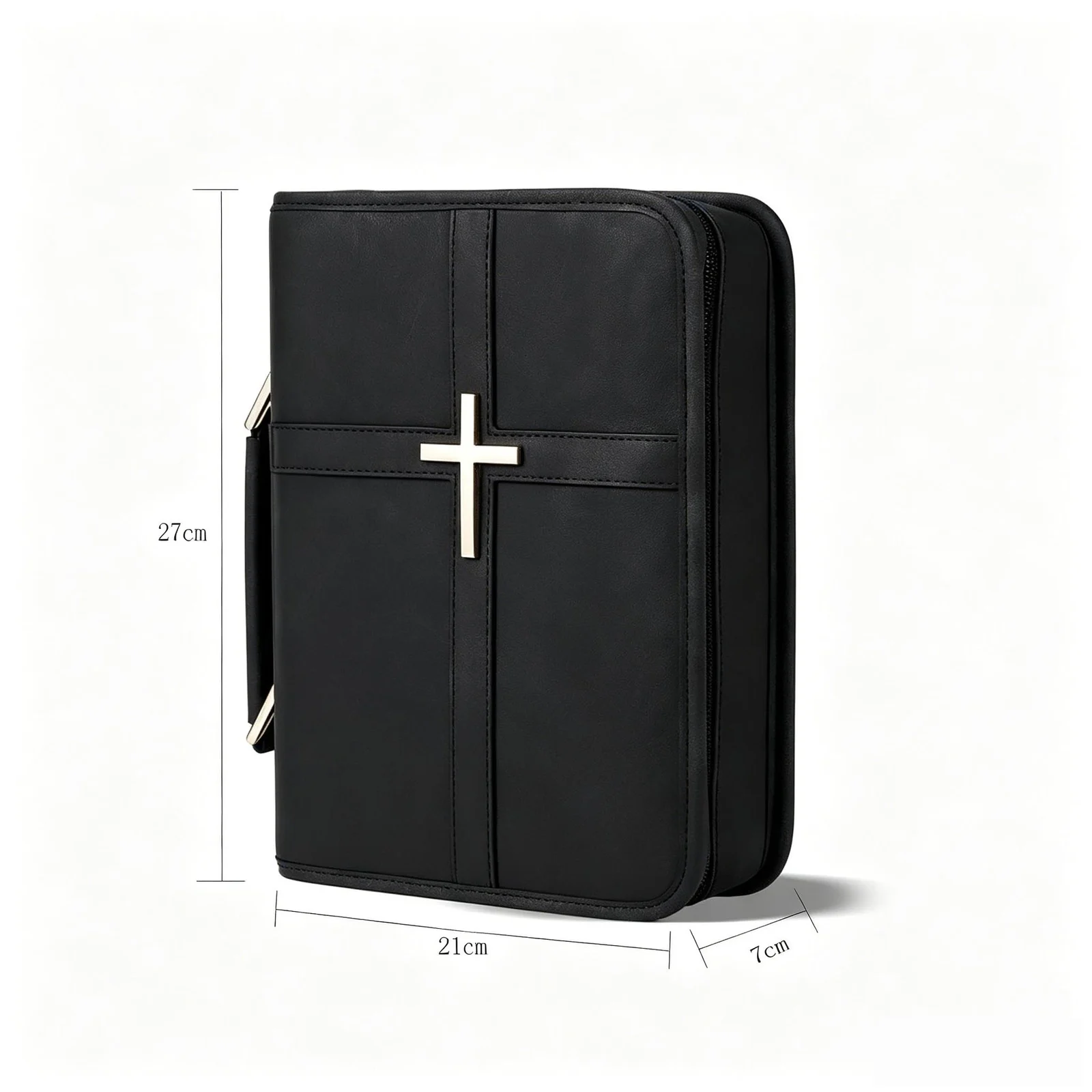 Large-capacity Multi-compartment Prayer Book Cover PU Scripture Storage Bag — image 7