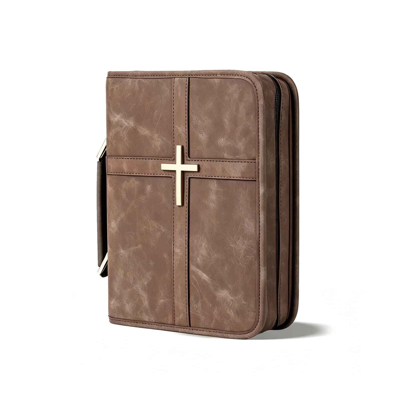 Large-capacity Multi-compartment Prayer Book Cover PU Scripture Storage Bag — image 6