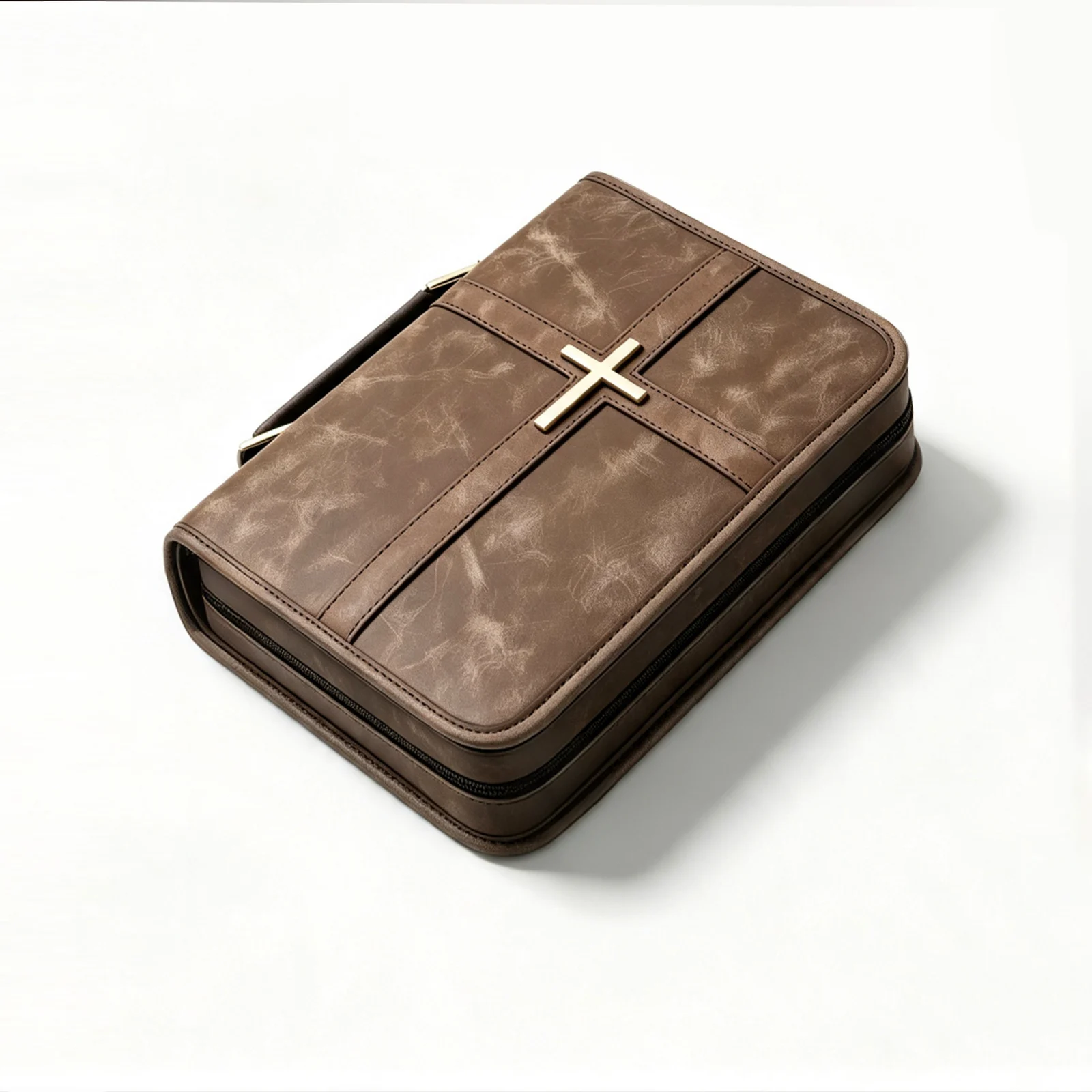 Large-capacity Multi-compartment Prayer Book Cover PU Scripture Storage Bag — image 4