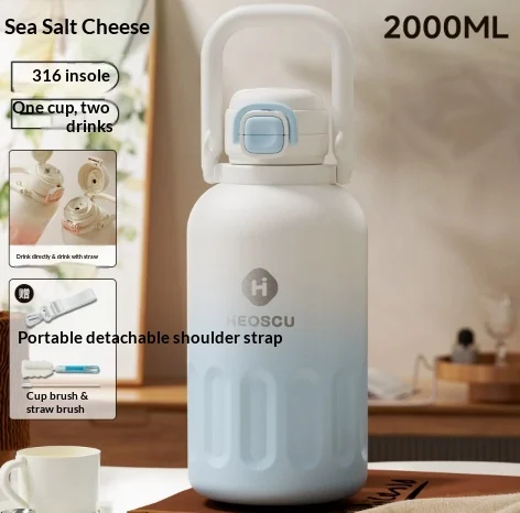 Large-capacity Straw Water Bottle With Insulation — image 4