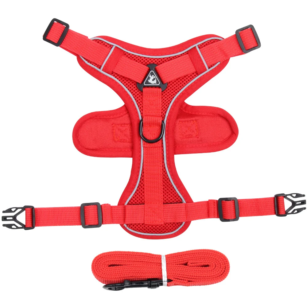 Large Cat Harness And Leash Set Escape Proof Adjustable Mesh Vest With Reflective… — variant image