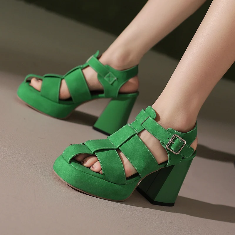 Large Size Sandals Baotou Roman Platform — image 7