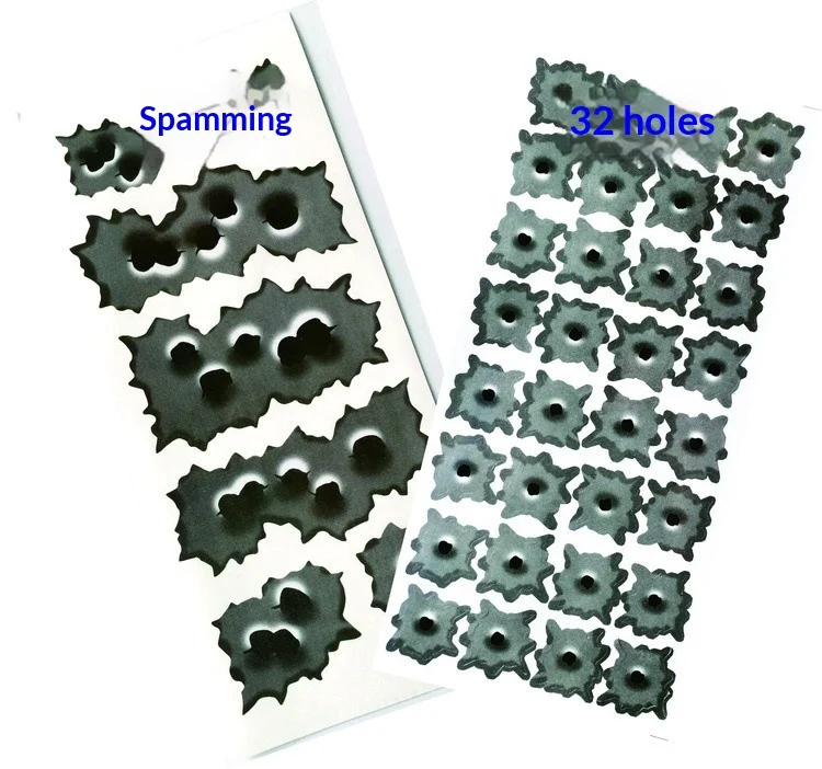 Large-sized Simulated Bullet Hole Car Sticker — image 3