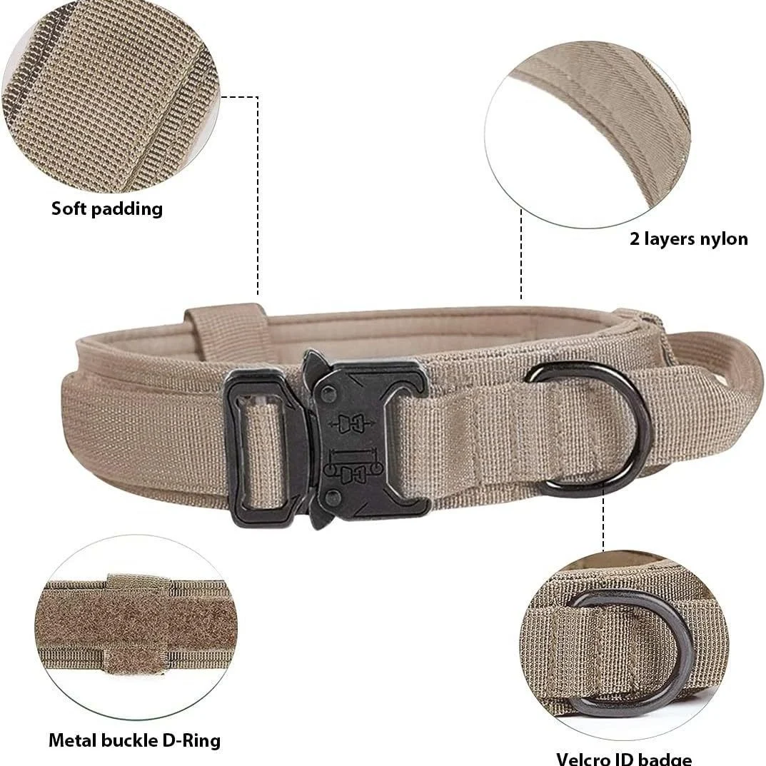 Large Tactical Dog Collar Set — image 1