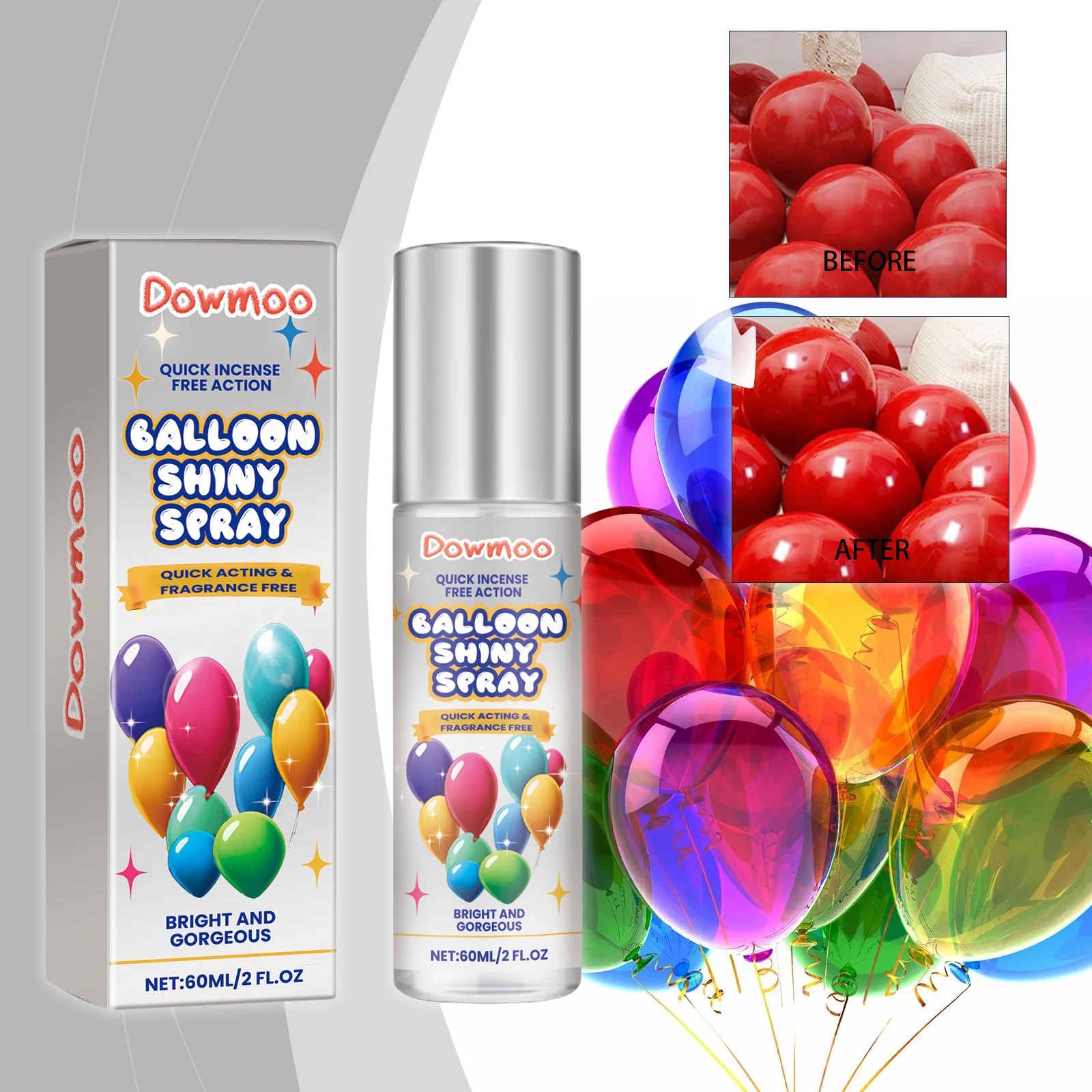 Latex Balloon Shiny Spray 60ml 1box — image 5