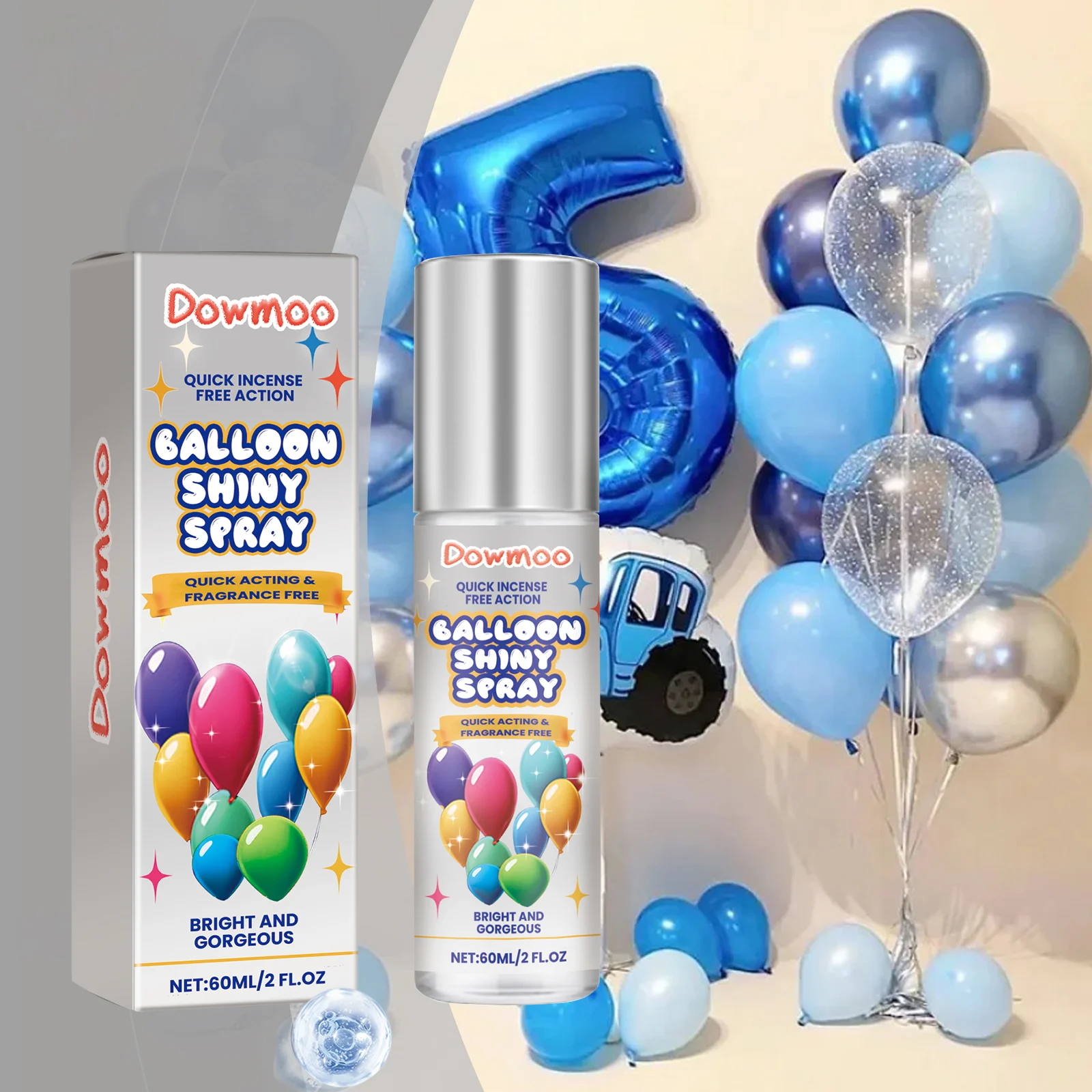 Latex Balloon Shiny Spray 60ml 1box — image 7