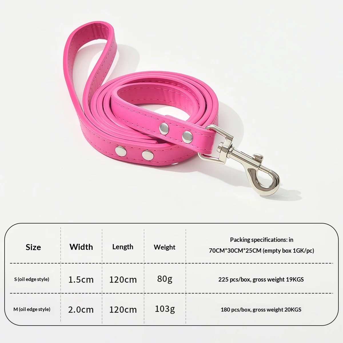 Leather Alloy Buckle Outdoor Pet Leash — image 2