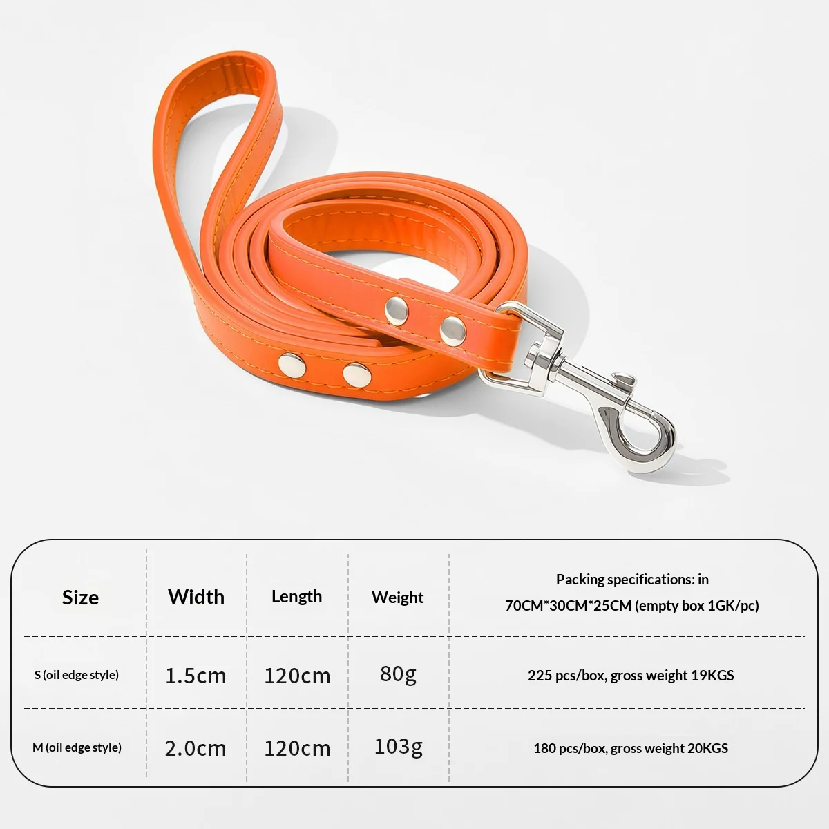 Leather Alloy Buckle Outdoor Pet Leash — variant image