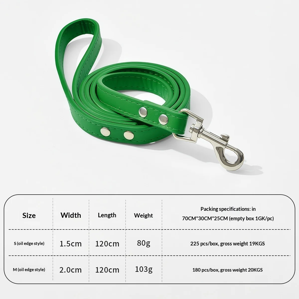 Leather Alloy Buckle Outdoor Pet Leash — variant image