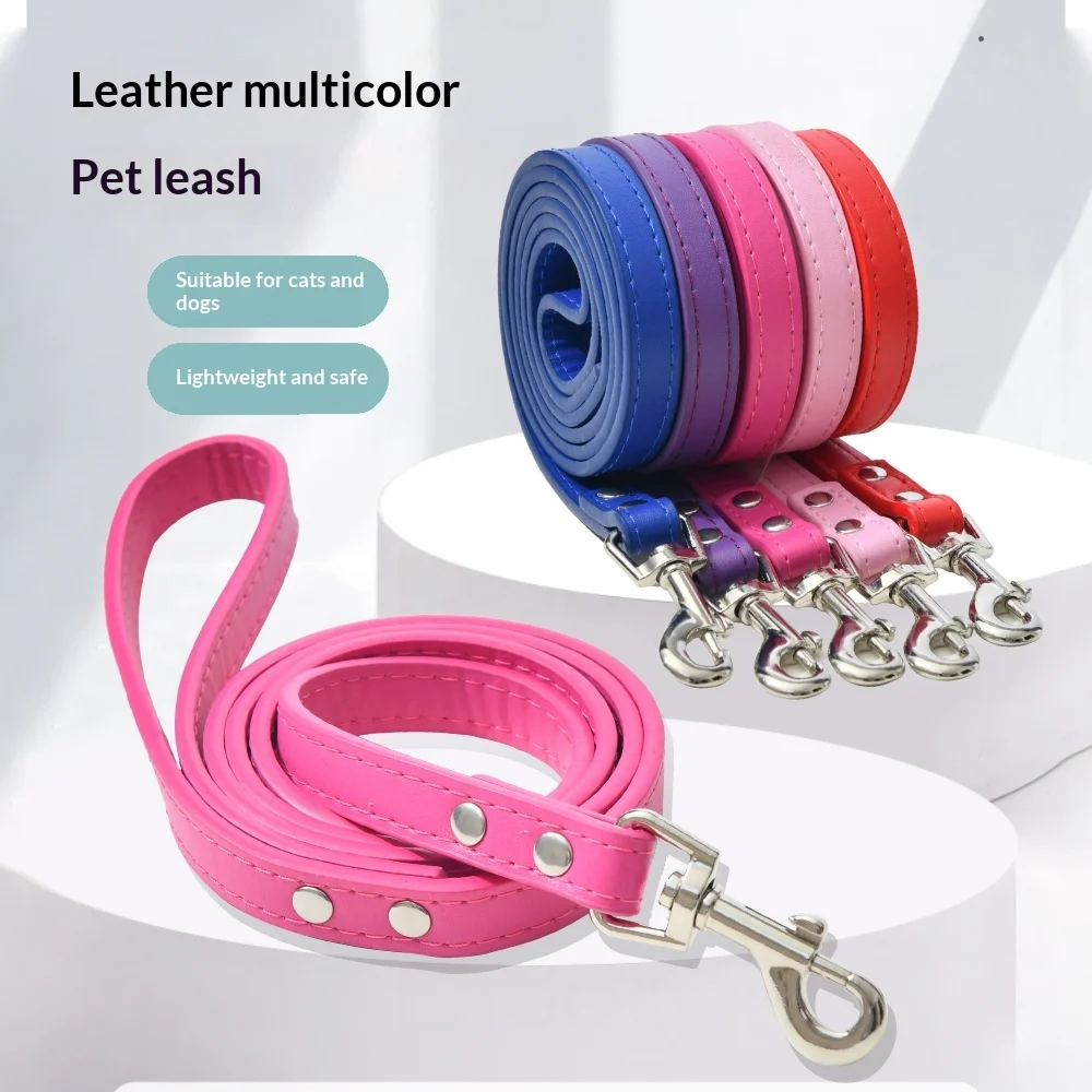 Leather Alloy Buckle Outdoor Pet Leash — image 3