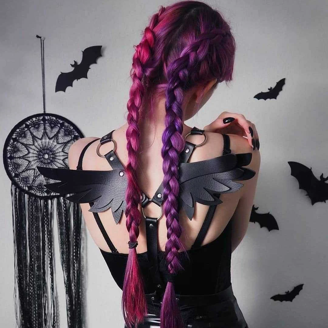 Leather Angel Wings Multi-layer Chain Belt — image 3