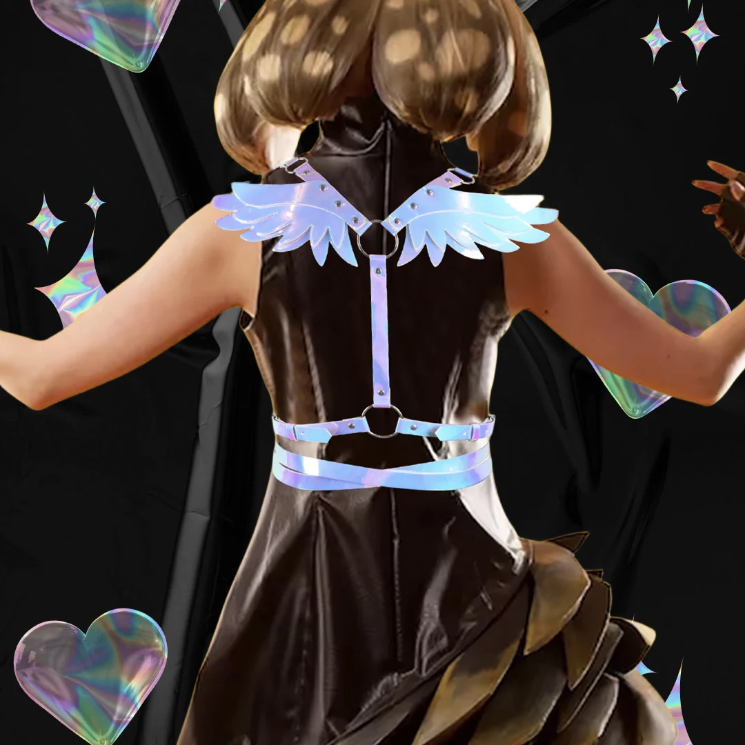 Leather Angel Wings Multi-layer Chain Belt — image 8
