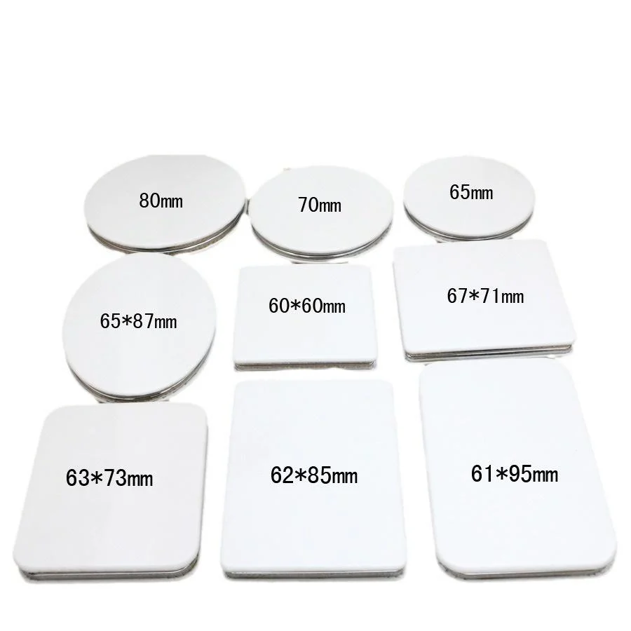 Leather Double-sided Makeup Mirror With Creative DIY Folding For Portable Use — image 2