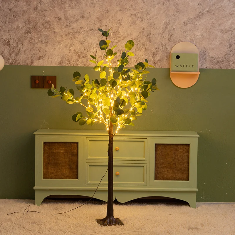 LED Coconut Tree Artificial Greenery Olive Leaves — image 2