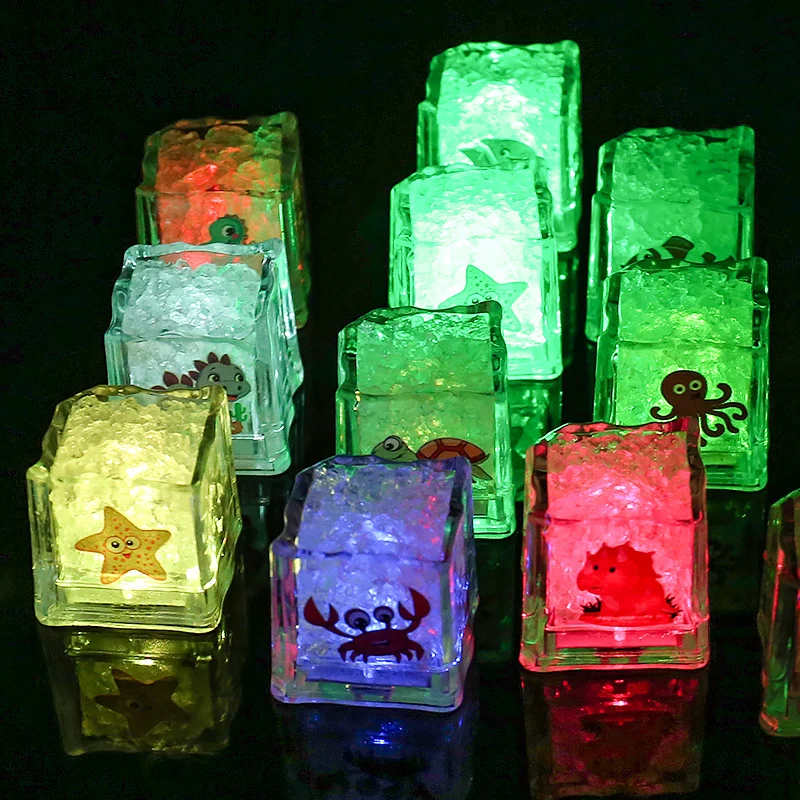 LED Colorful Sensing Flashing Ice Cube Light — image 7