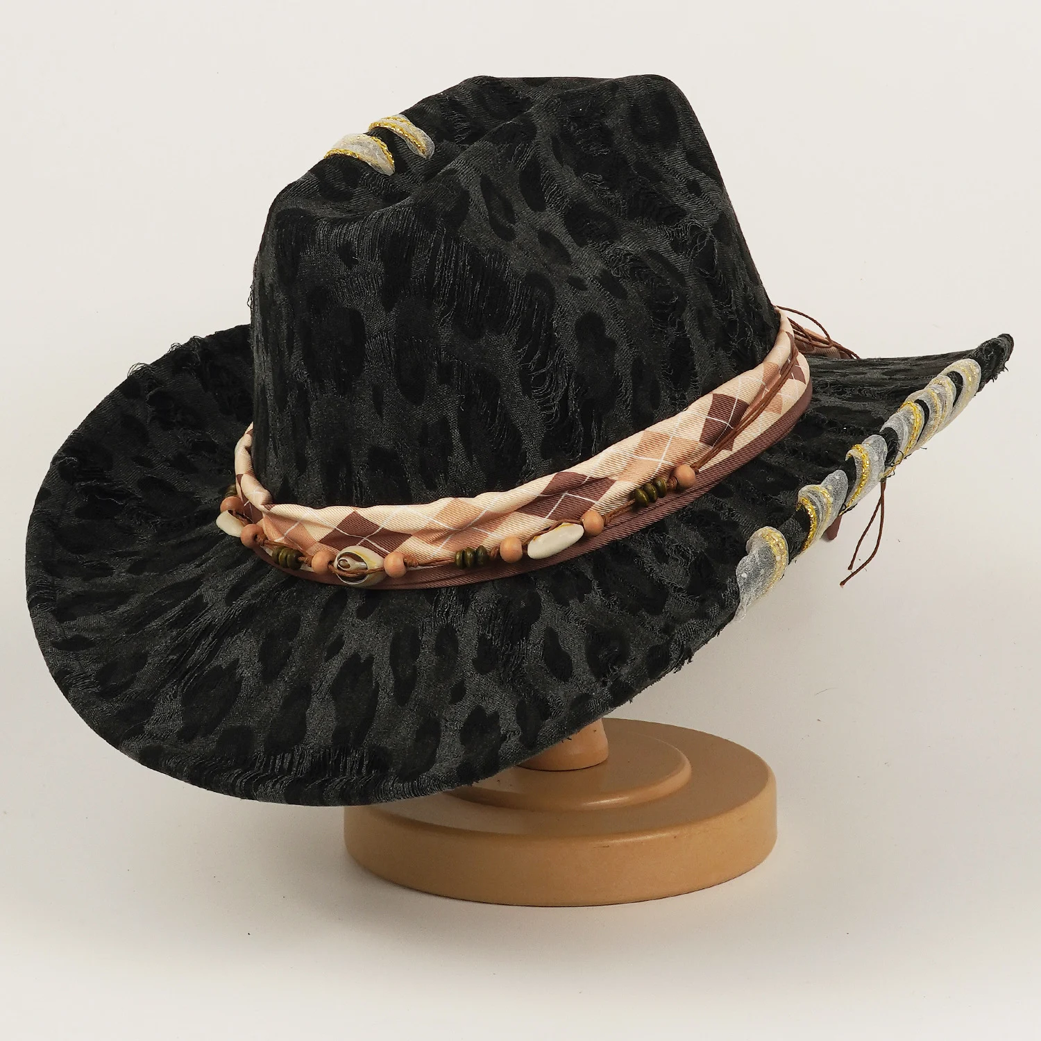 Leopard-print Hat Western Cowboy Hat, Sun Top — image 2