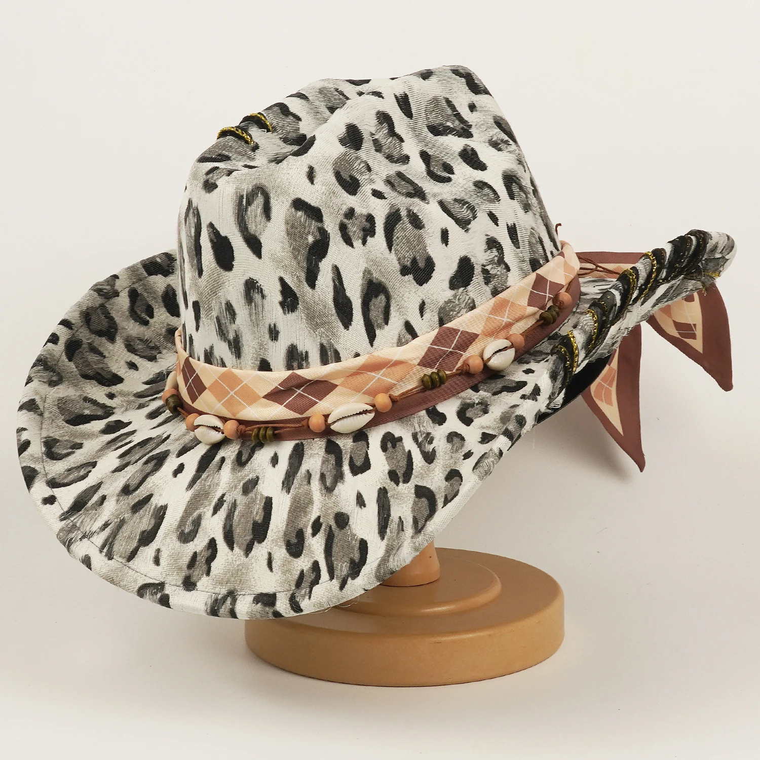 Leopard-print Hat Western Cowboy Hat, Sun Top — image 5