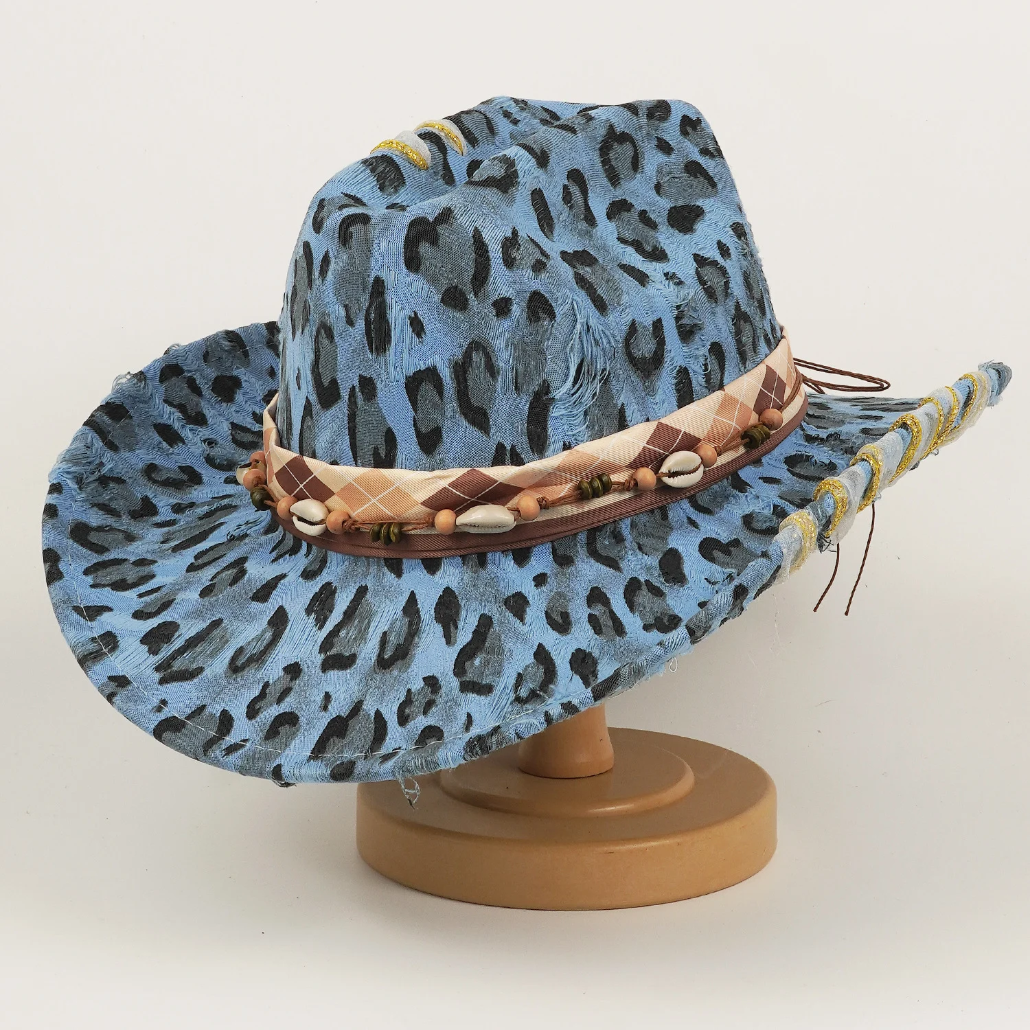 Leopard-print Hat Western Cowboy Hat, Sun Top — image 4
