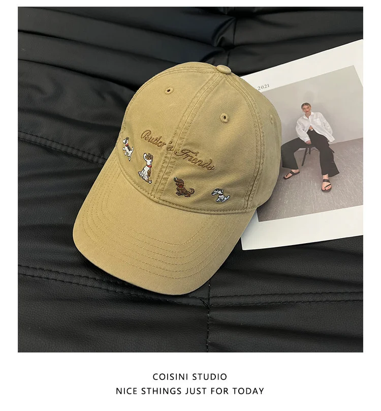 Letter Embroidered Peaked Cap Female — image 2