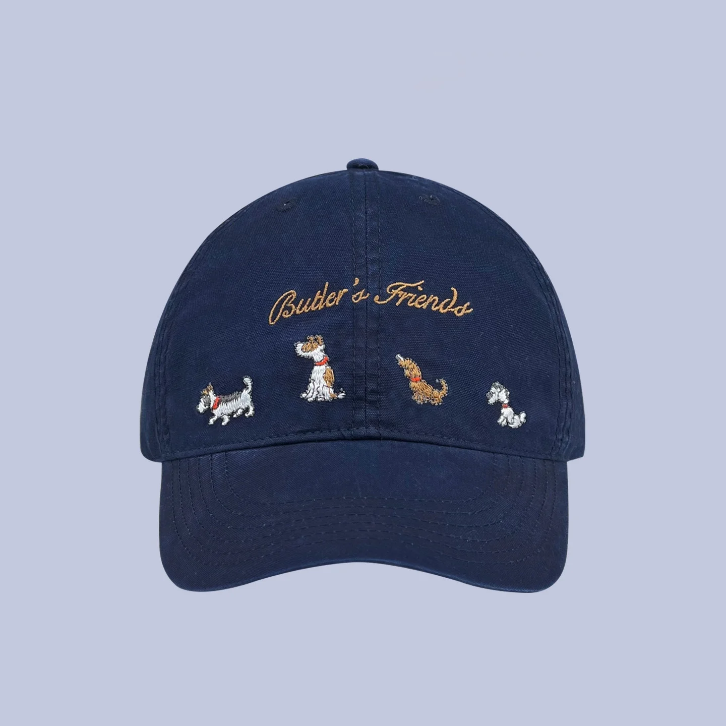 Letter Embroidered Peaked Cap Female — image 5
